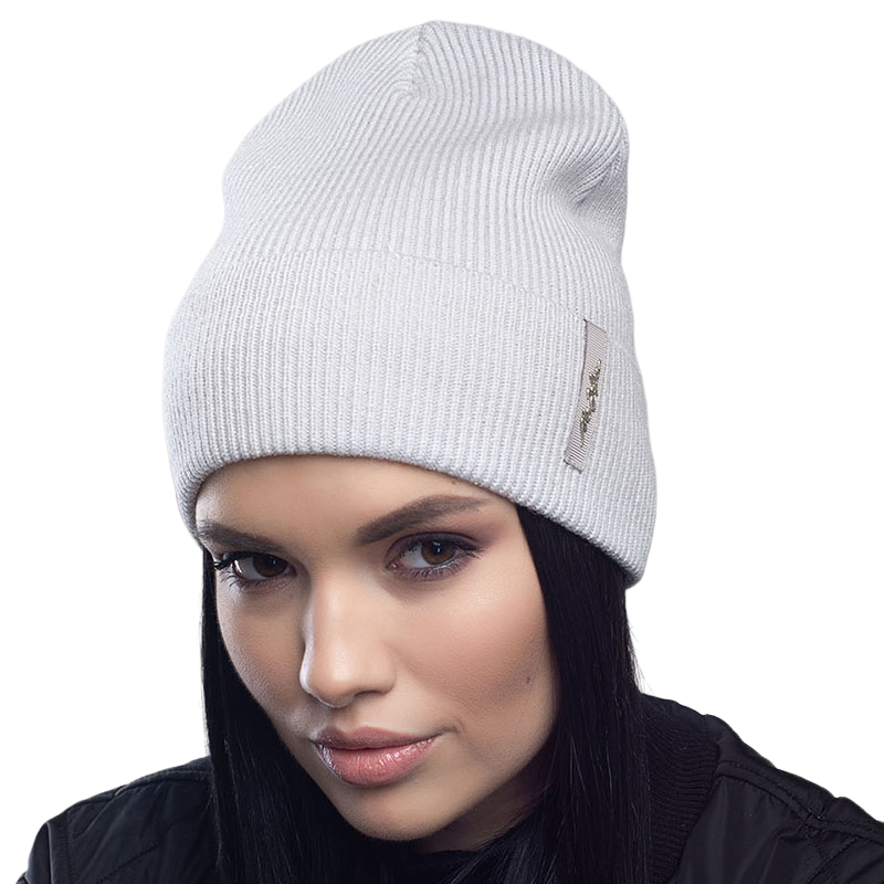 Шапка женская Leks Фэшн утепленная флисом на манжете One size Иний (122367)