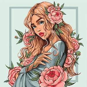 Картина за номерами Ideyka Весняна квітка 40х40 см (2824287490)