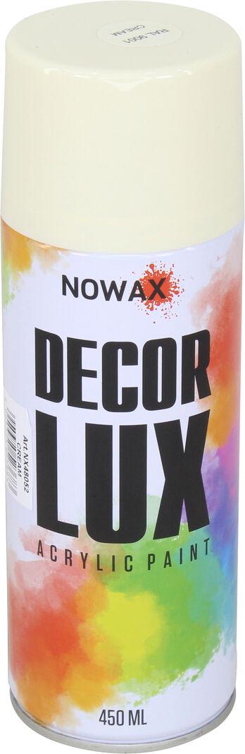 Краска-спрей Nowax Decor Lux 450 мл Кремовый RAL 9001 (NX48052/NX65052)