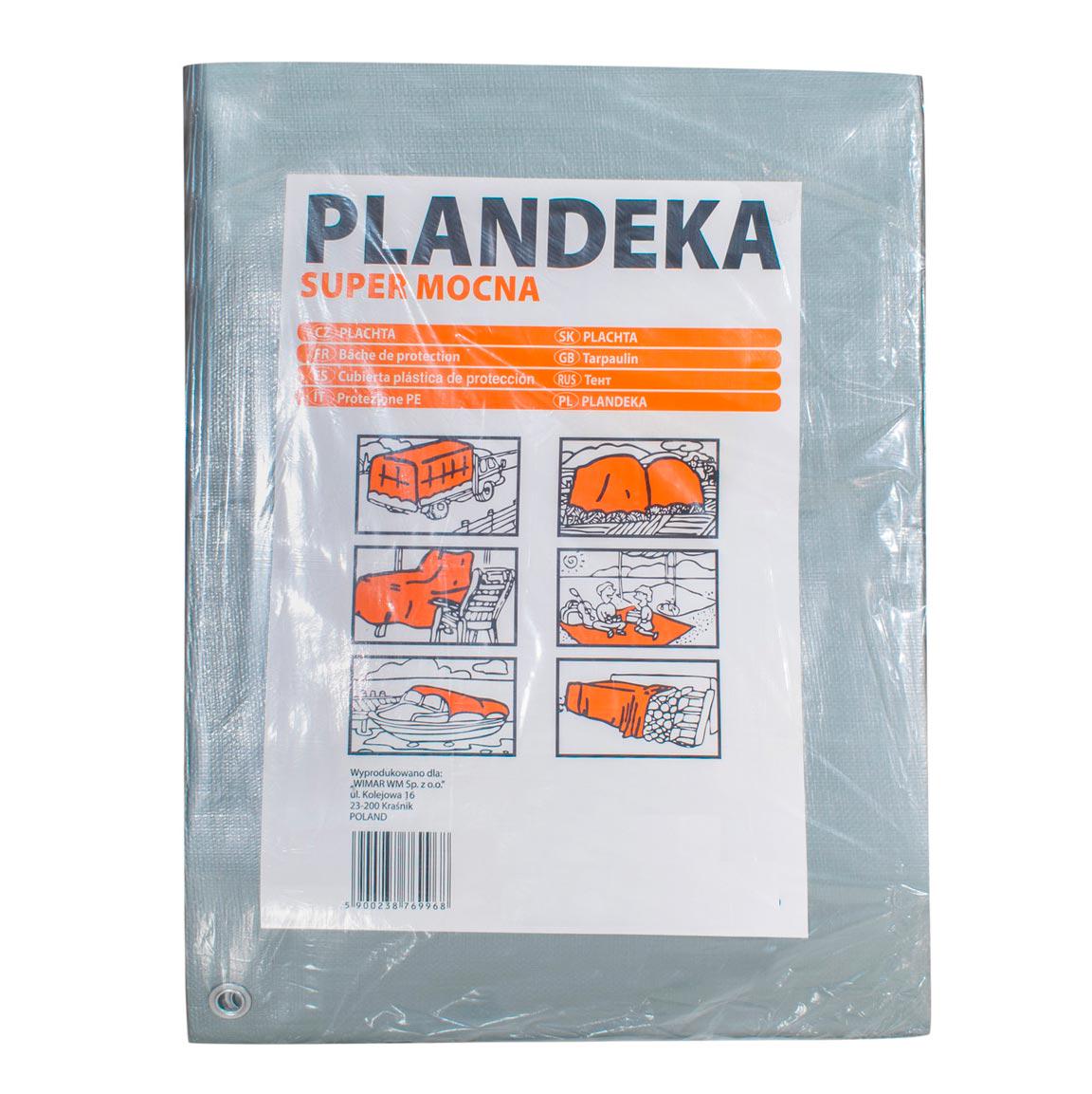 Тент тарпаулиновый Wimar PLANDEKA от дождя 160 г/м2 6х10 м (FSSТЕНТ00064) - фото 2