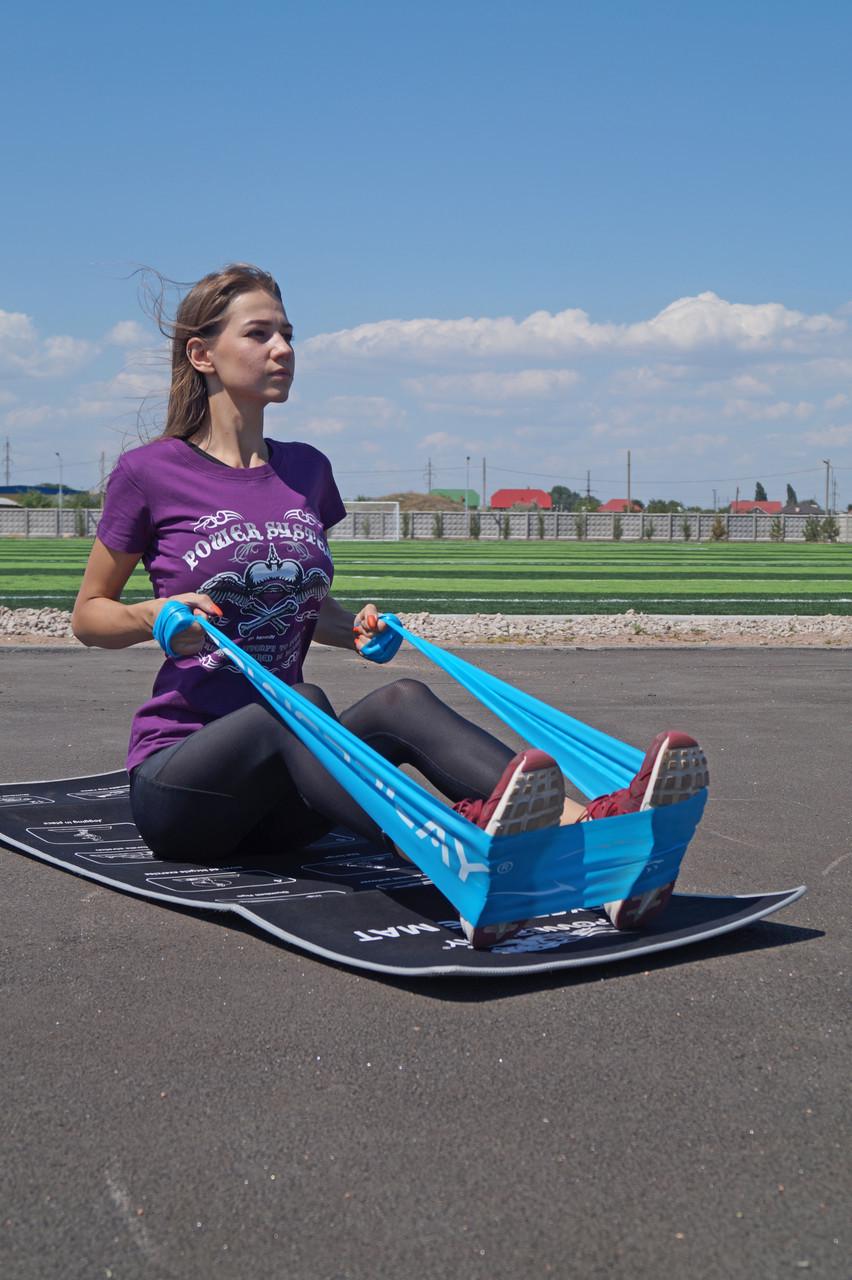 Лента-эспандер для фитнеса и реабилитации PowerPlay 4112 0,4 мм MediBand Light 6,8 кг Синий (A-011807) - фото 5 Лента-эспандер для фитнеса и реабилитации PowerPlay 4112 0,4 мм MediBand Light 6,8 кг Синий (A-011807) - фото 5