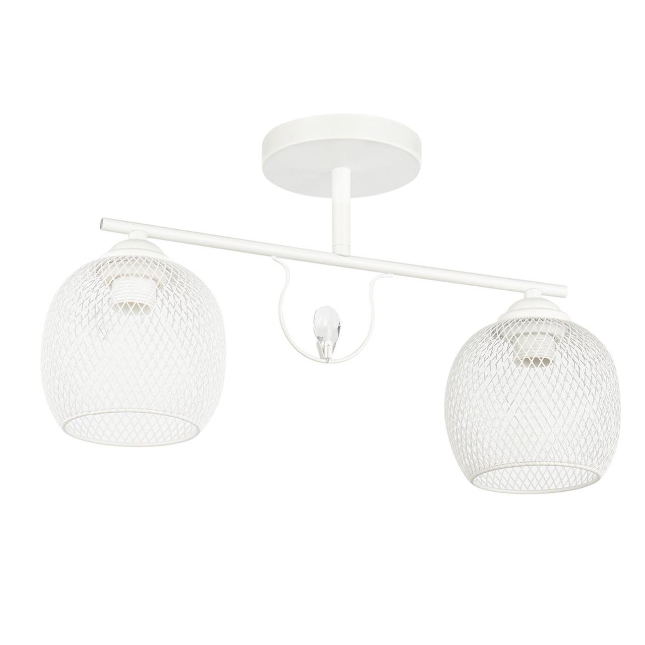 Люстра Sirius на 2 плафони з металу сітка Білий (196276/2)