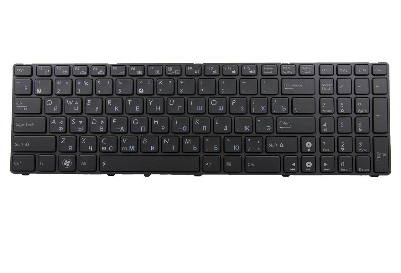 Клавиатура для ноутбука Asus K72 K72Jr с подсветкой клавиш матовая (04GNV32KRU00)