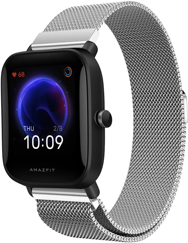 Ремінець Міланська Петля Milano для Amazfit Bip U Pro Silver (23408-59)