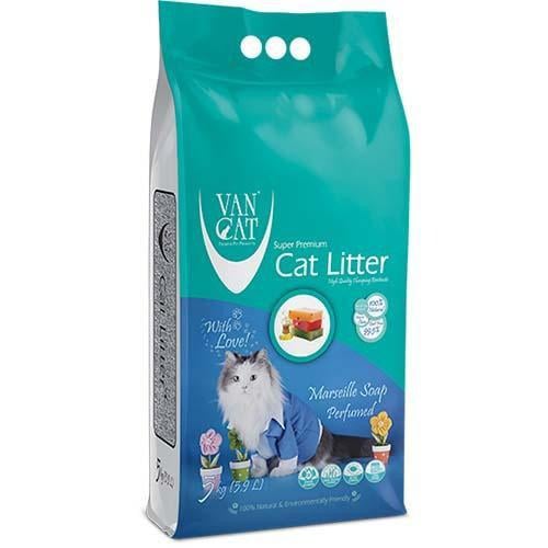 Наполнитель бентонитовый VanCat Marseille Soap для туалета 5 кг Наполнитель бентонитовый VanCat Marseille Soap для туалета 5 кг