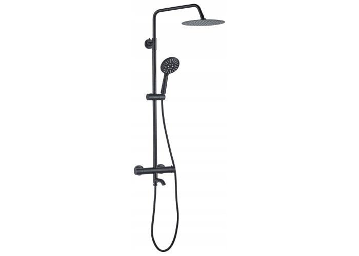 Душевой гарнитур Rea LUNGO Мат Черный (Rea-P4113)