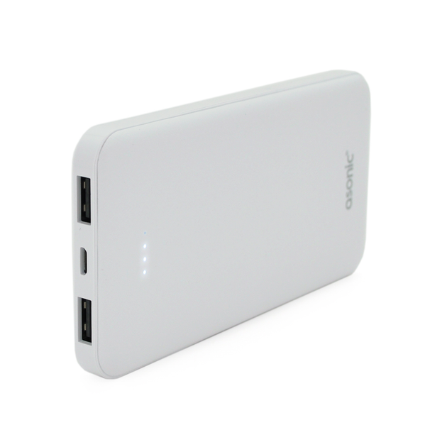 Повербанк ASONIC AS-P10 10000 mAh 2USB Білий (29359)