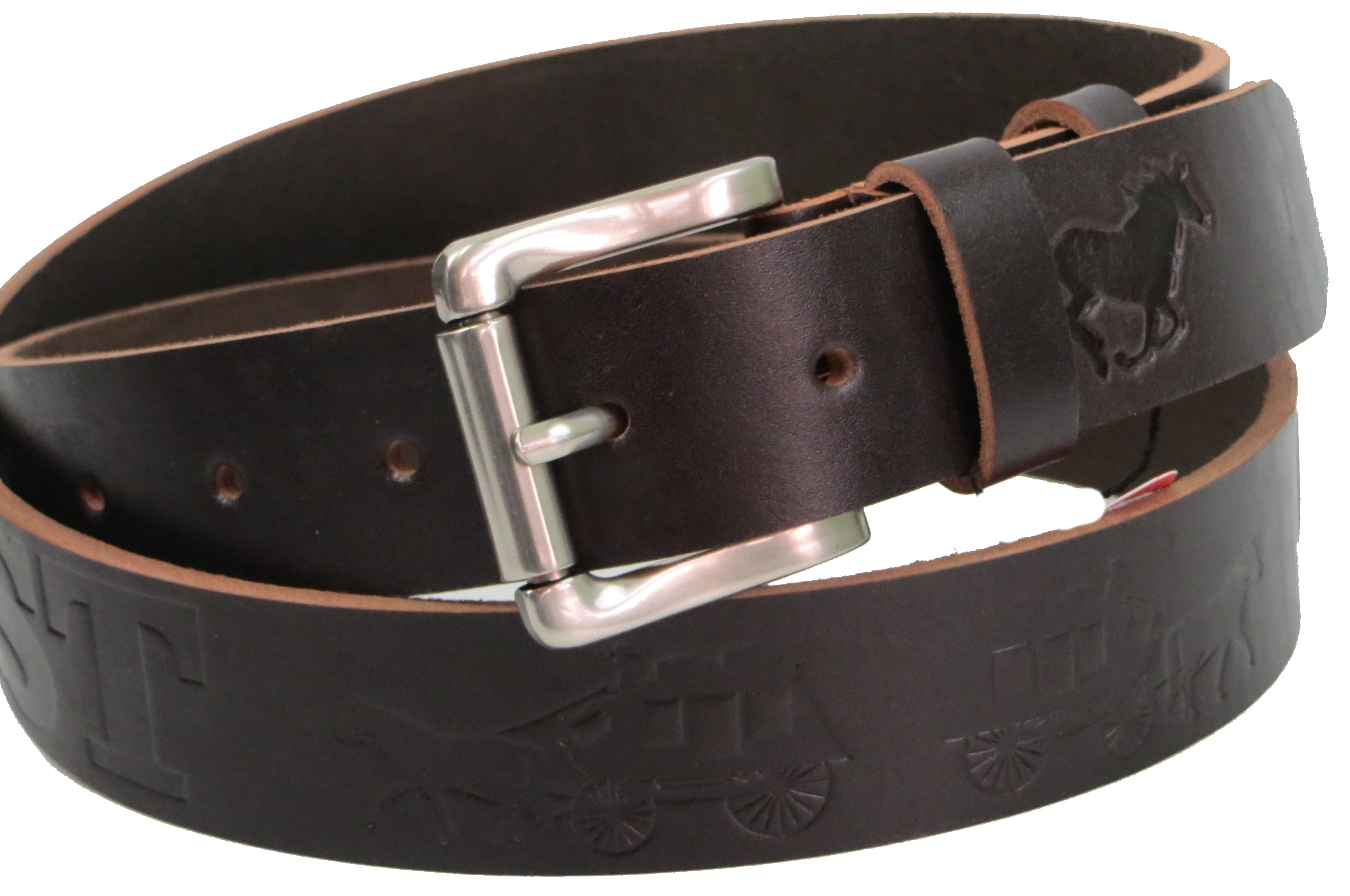 Ремень мужской Skipper кожаный Коричневый (1309-38)