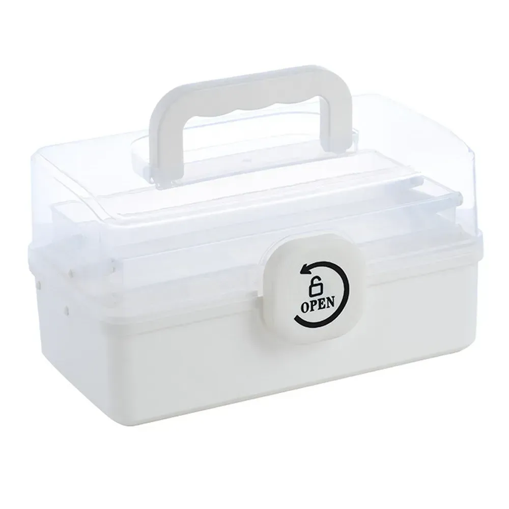 Аптечка органайзер для хранения лекарств, 28х15х14см / Контейнер для лекарств (L)