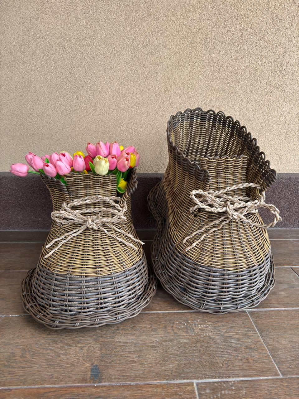 Декор Пара ботинок из искусственного ротанга (14580932)