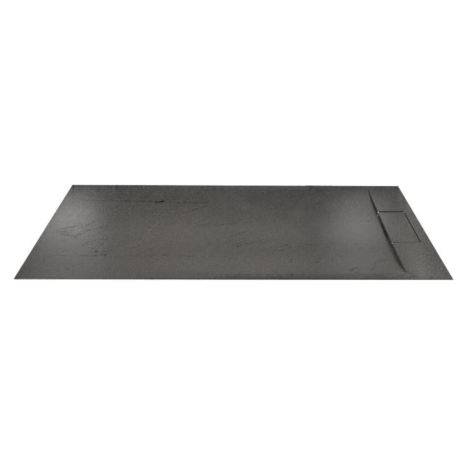 Душевой поддон DiMARCO DM4С002BL Ardesia прямоугольная структура каменная 120x90x3 см Черный (77436)