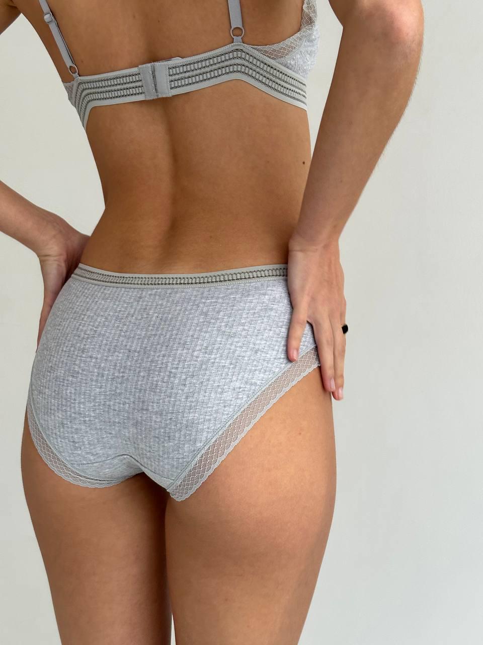 Комплект нижньої білизни бюст і трусики One size Сірий DO2248/2) - фото 4 Комплект нижньої білизни бюст і трусики One size Сірий DO2248/2) - фото 4