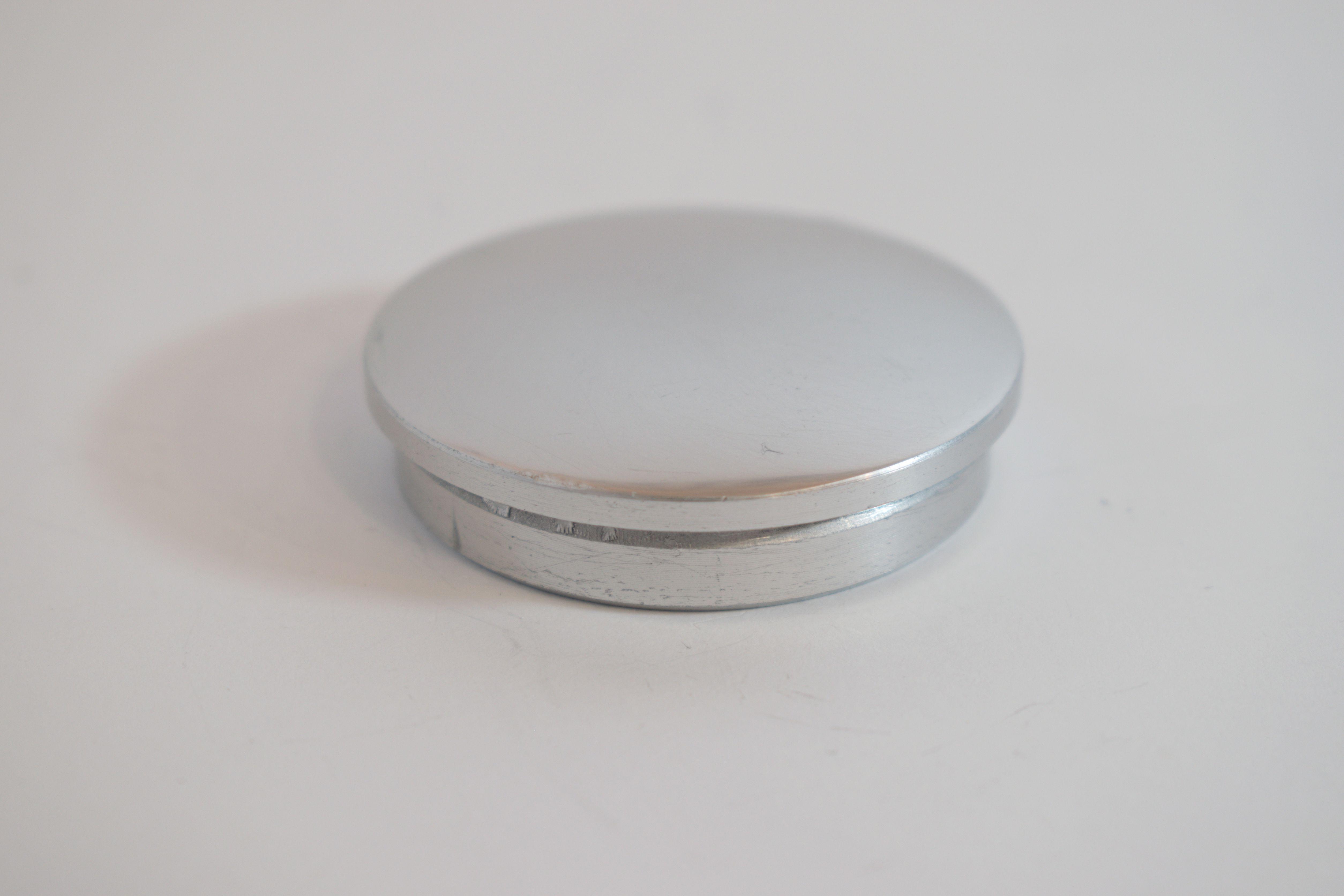 Заглушка поручня до алюмінієвих поручнів тип коло Срібний (10221с)