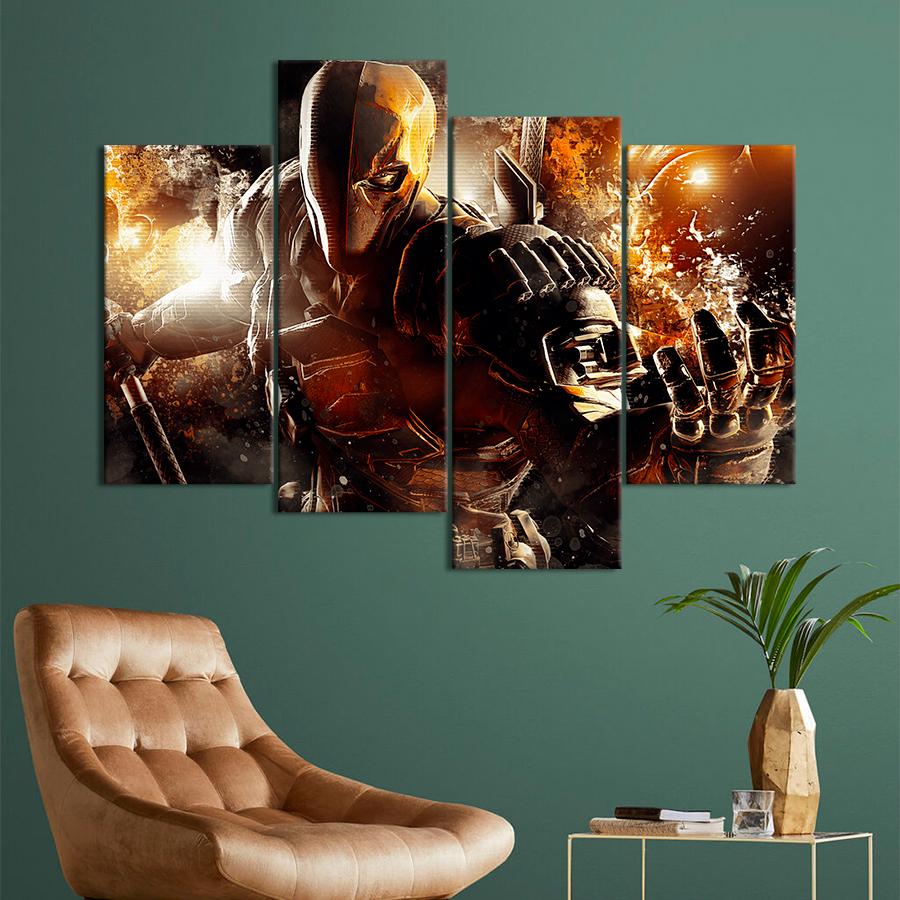 Настенний декор Наёмник в маске Детстроук 89x56 см (A212-4)