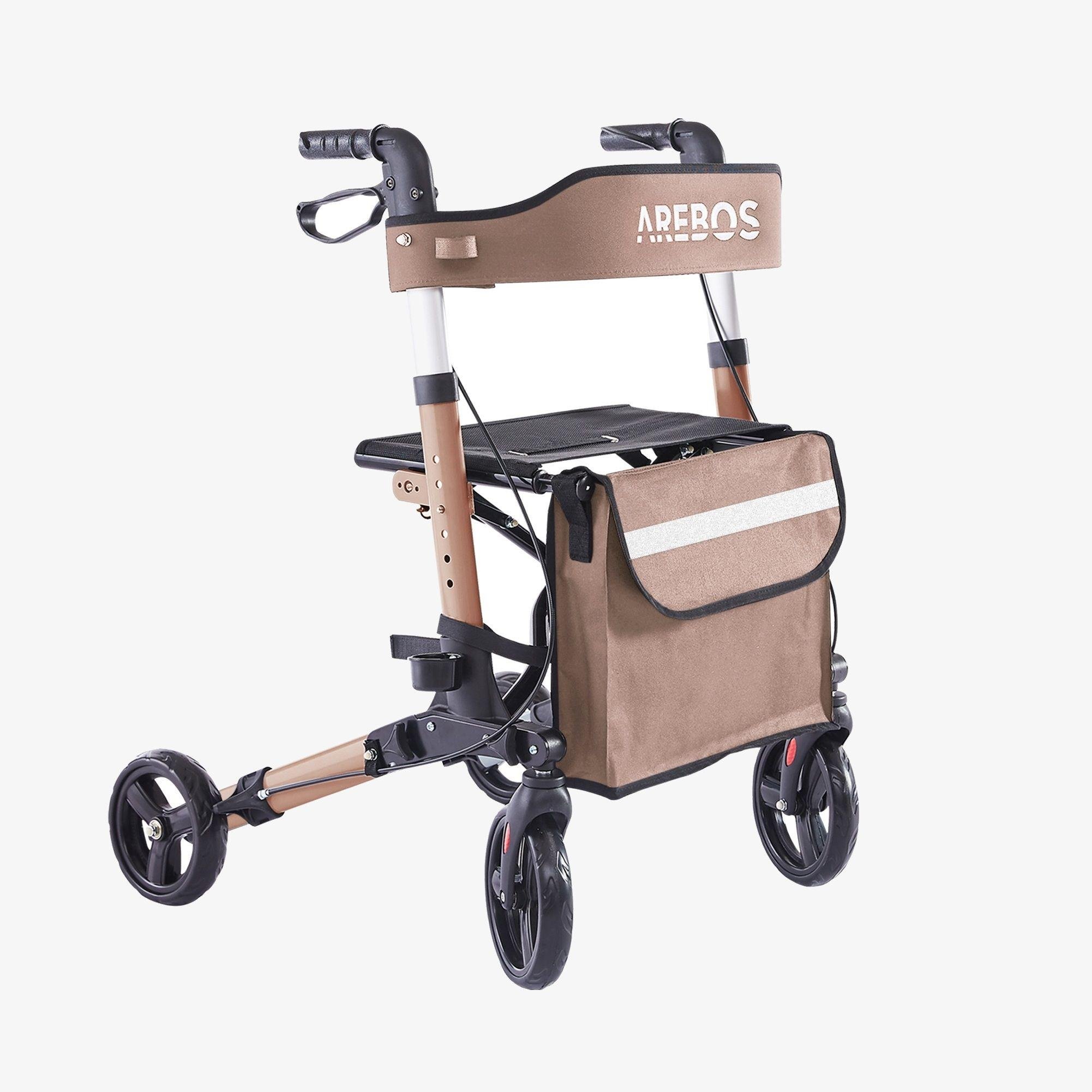 Ходунки на колесах легкие ролатор AREBOS для взрослых и пожилых людей (1980576285) - фото 9 Ходунки на колесах легкие ролатор AREBOS для взрослых и пожилых людей (1980576285) - фото 9