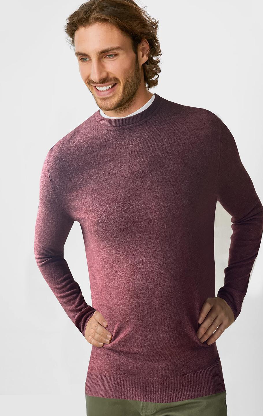 Светр C&A S Бордовий (2041539b37)