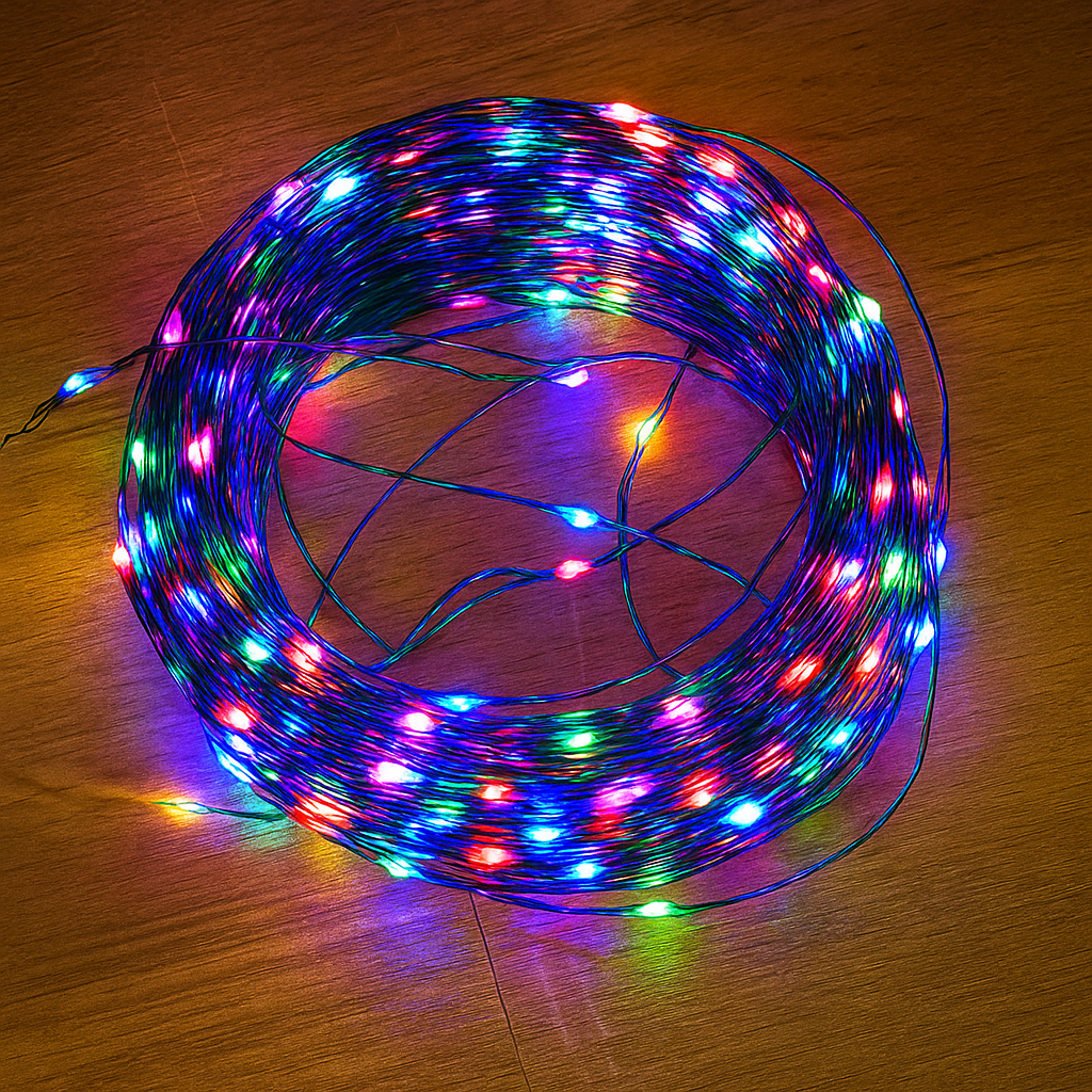 Гірлянда нитка Роса 20 м з пультом м 200LED від USB зелений провід RGB - фото 3 Гірлянда нитка Роса 20 м з пультом м 200LED від USB зелений провід RGB - фото 3