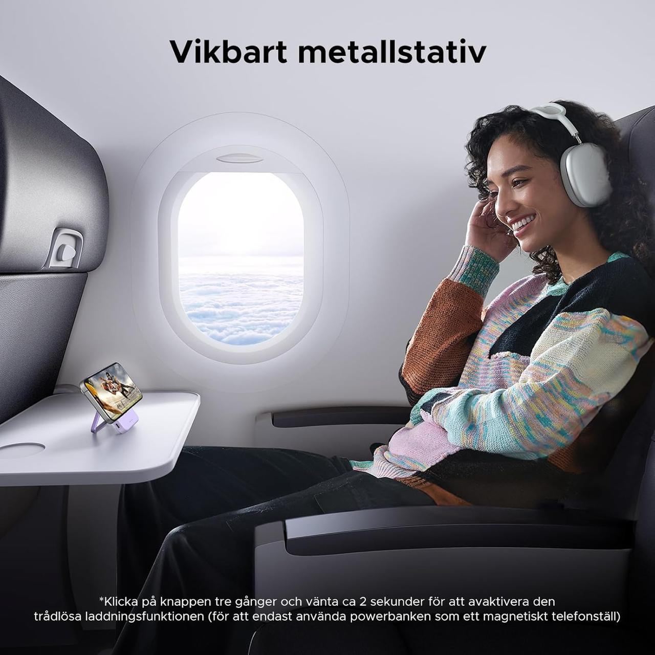 Повербанк беспроводной Ugreen PB572 Magnetic Magsafe 10000 mah 20W для iPhone Фиолетовый (28780602) - фото 8 Повербанк беспроводной Ugreen PB572 Magnetic Magsafe 10000 mah 20W для iPhone Фиолетовый (28780602) - фото 8