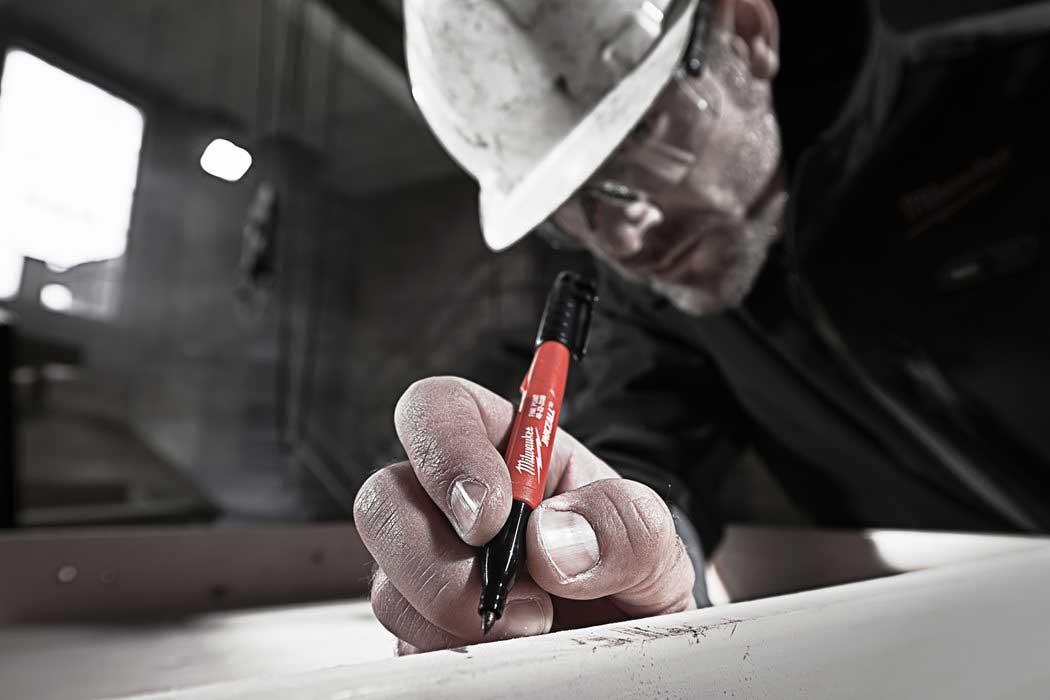 Маркер водостійкий Milwaukee INKZALL 0,6 мм 4 шт. Чорний (4932480551) - фото 5