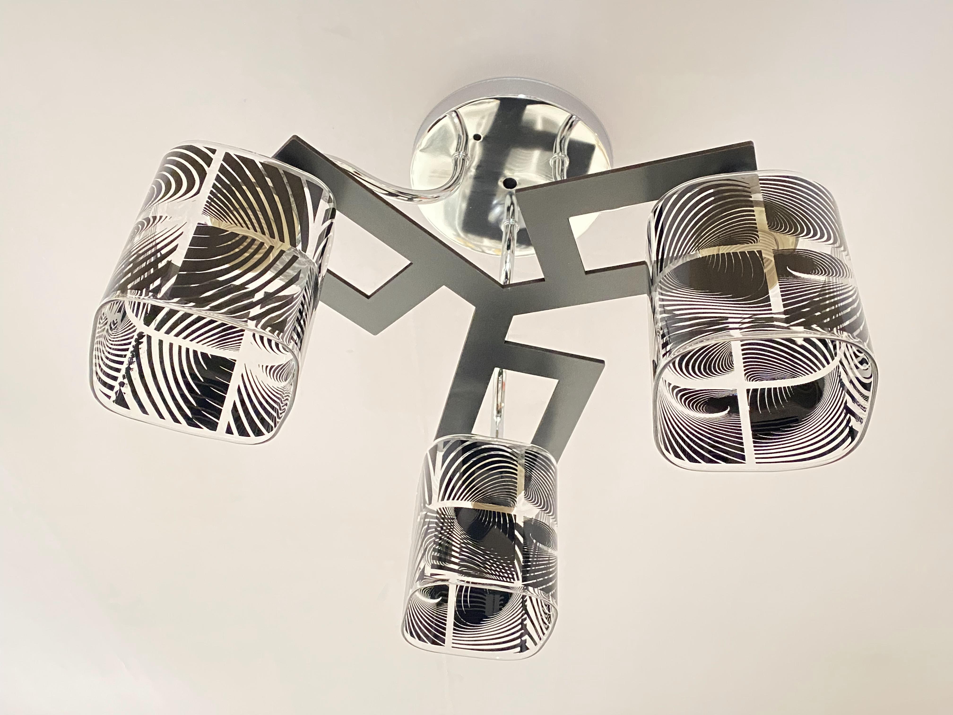 Люстра декоративна Sirius Ю 6786В/3 на 3 плафони (000040136)