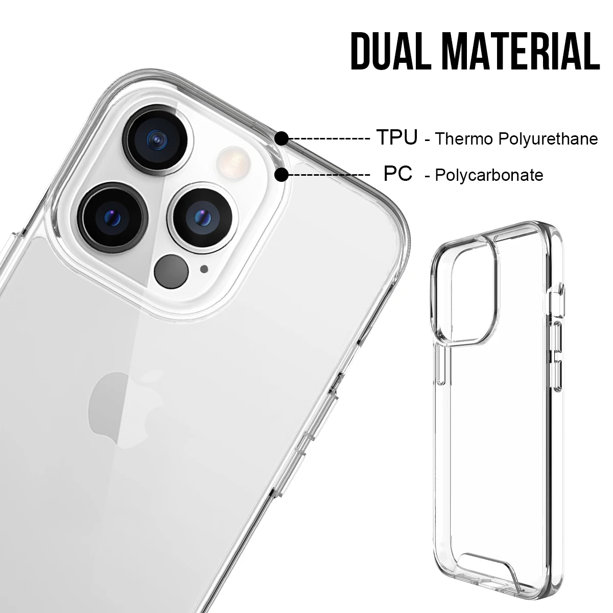 Чохол ударостійкий Space Collection для iPhone 11 Pro Прозорий - фото 2