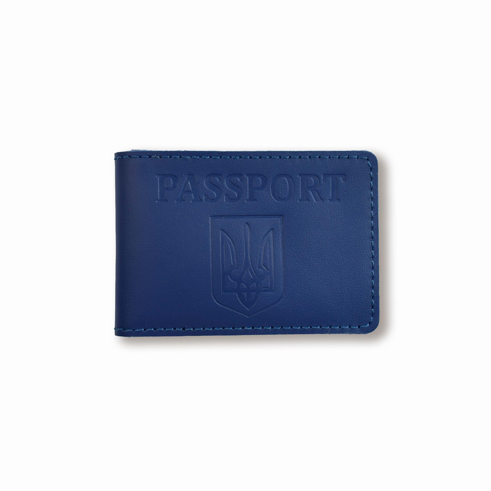 Обложка для ID-карты PASSPORT с гербом Синий
