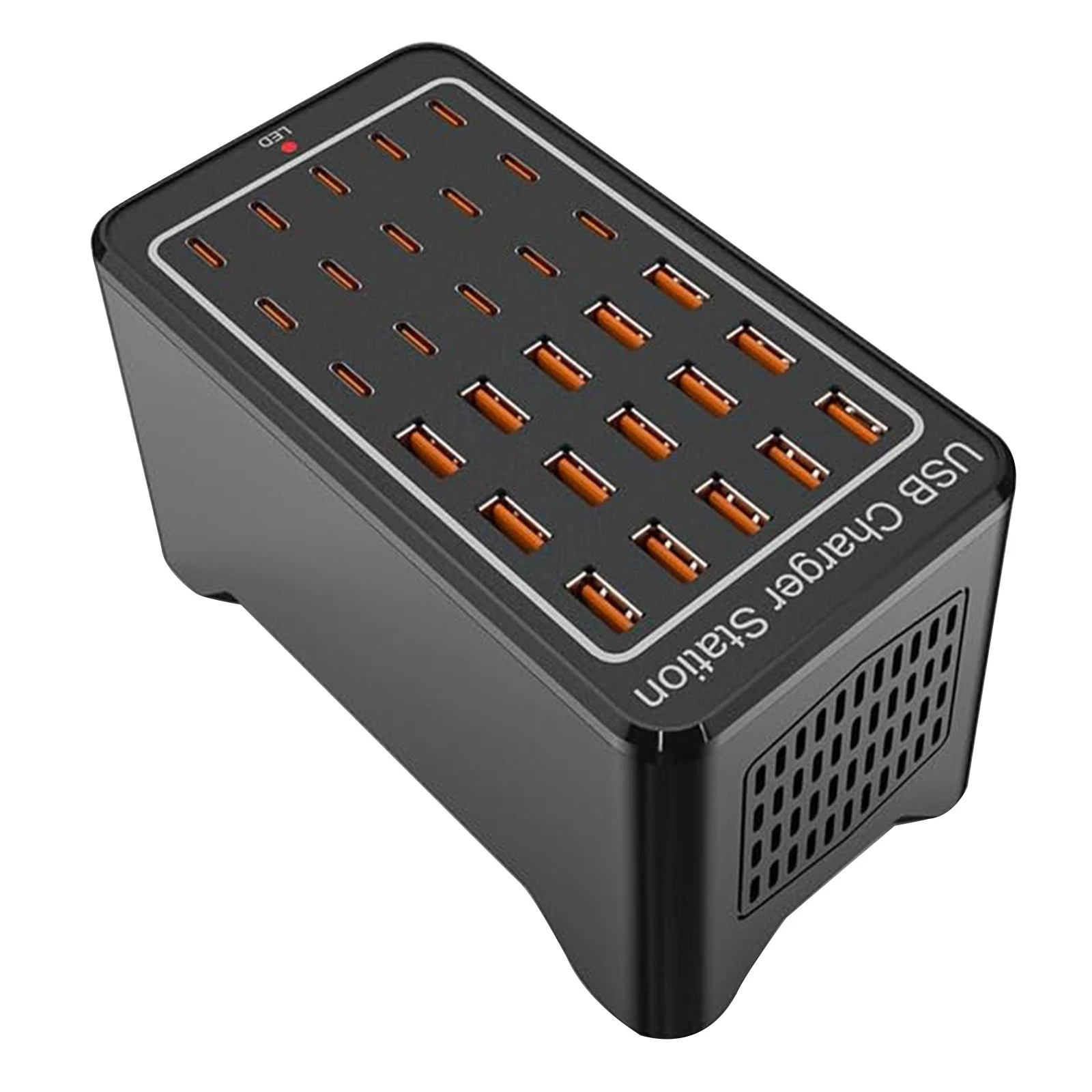 Зарядная станция многопортовая ILEPO на 15 USB портов и 15 Type-C 150 Вт (19018)