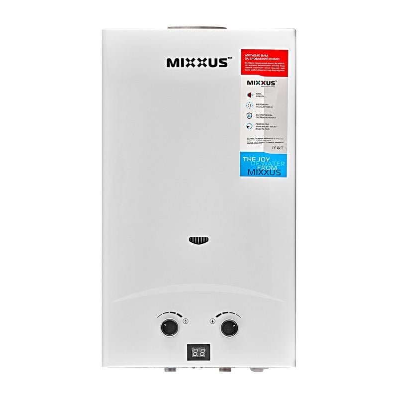 Газова колонка Mixxus GWH-0112 BASIC димохідна 12 л/хв Білий (WH0029) - фото 6 Газова колонка Mixxus GWH-0112 BASIC димохідна 12 л/хв Білий (WH0029) - фото 6
