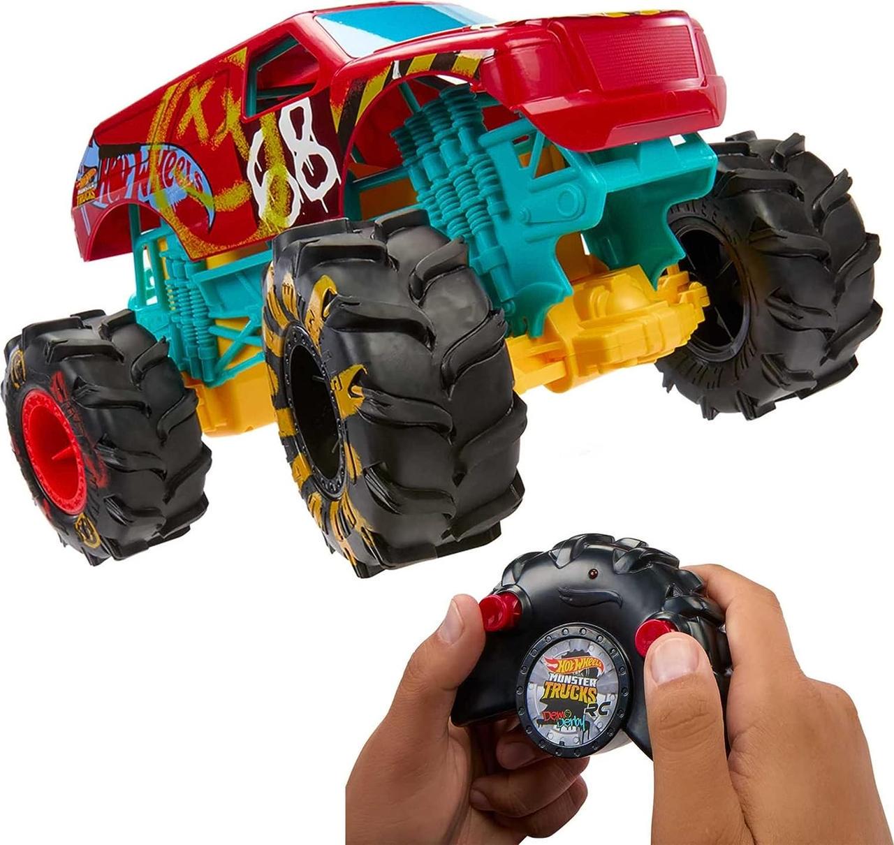 Машинка Hot Wheels RC Demo Derby 1:15 HGV93 с пультом (18184628)