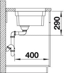 Мийка кухонна Blanco 521841 ETAGON 500-U (27051) - фото 3