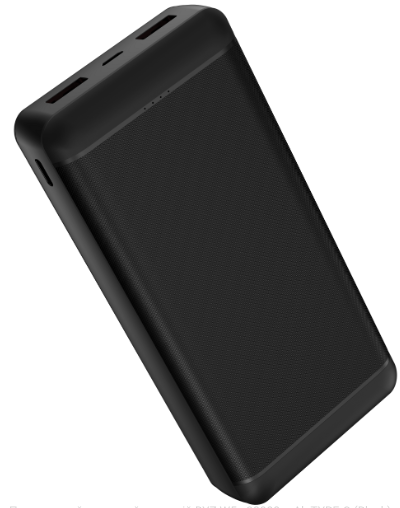 Портативное зарядное устройство BYZ W5 20000 mAh Type-C Black