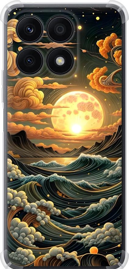 Чехол на Huawei Honor X8a Арт волны (6332sp-2963-42517)