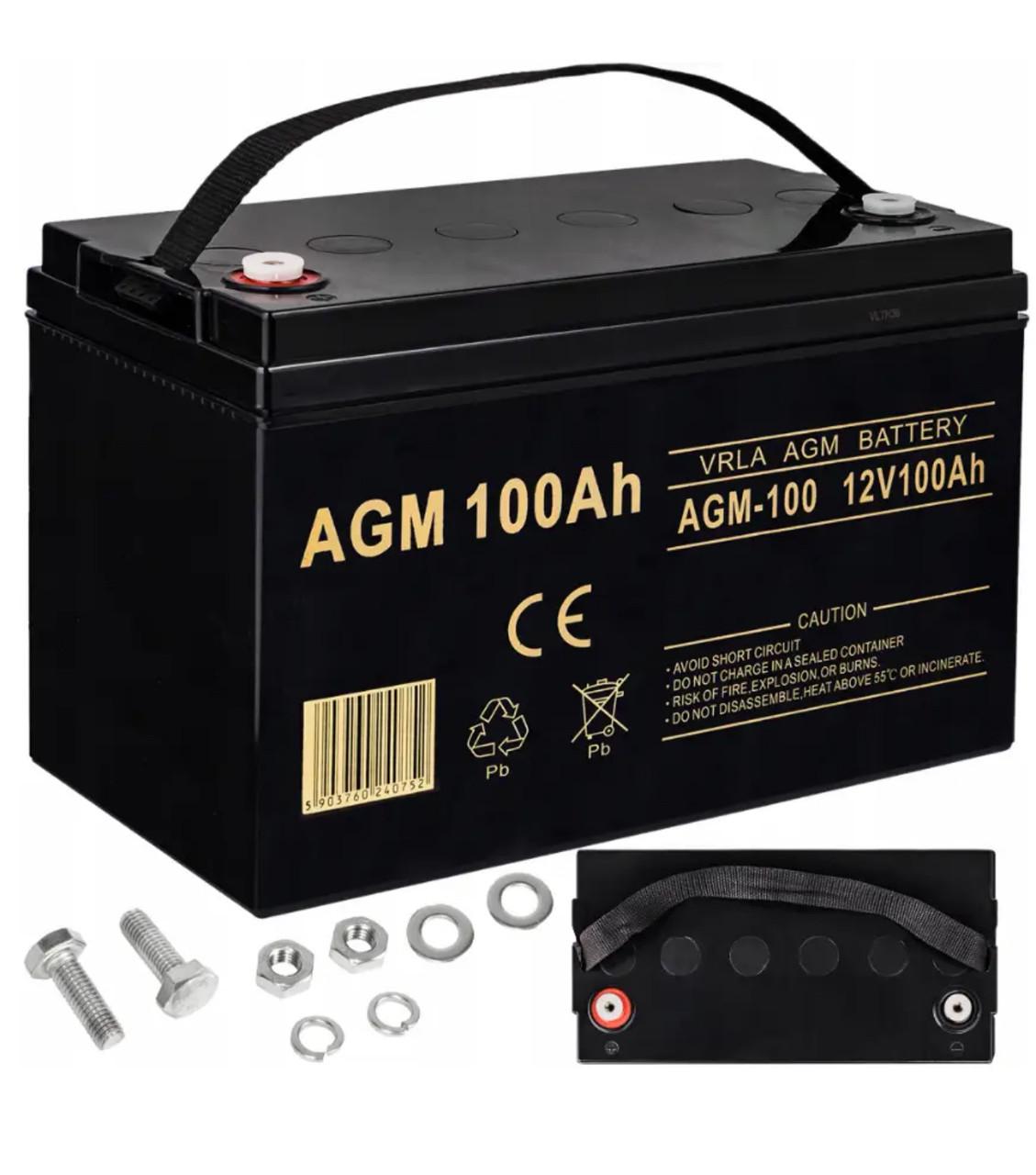 Акумулятор AGM для ДБЖ Volt Polska FM 12V 100Ah (6AKUXAG100) - фото 2