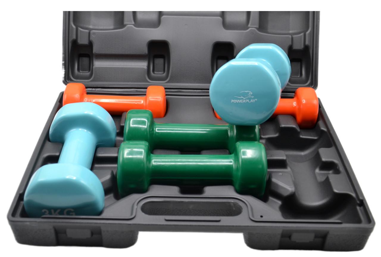 Набір гантелей в кейсі PowerPlay 4118 Fitness Dumbells 12 кг - фото 6