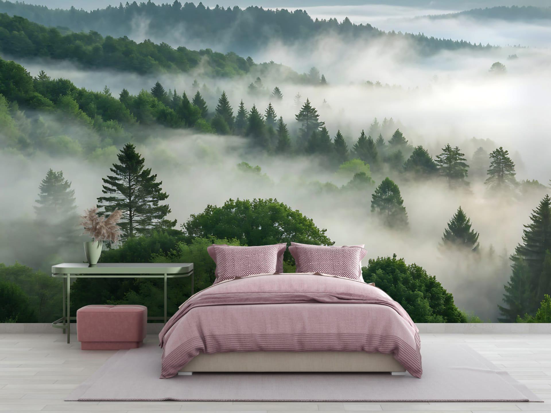Фотообои флизелиновые Styleo Print-walls Туманный лес 083 350х270 см (Pw-083/3)