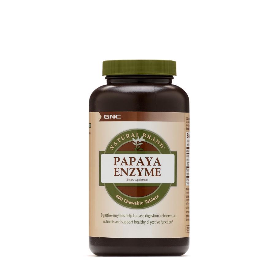 Натуральна добавка GNC Natural Brand Papaya Enzyme 600 таб. (2694)