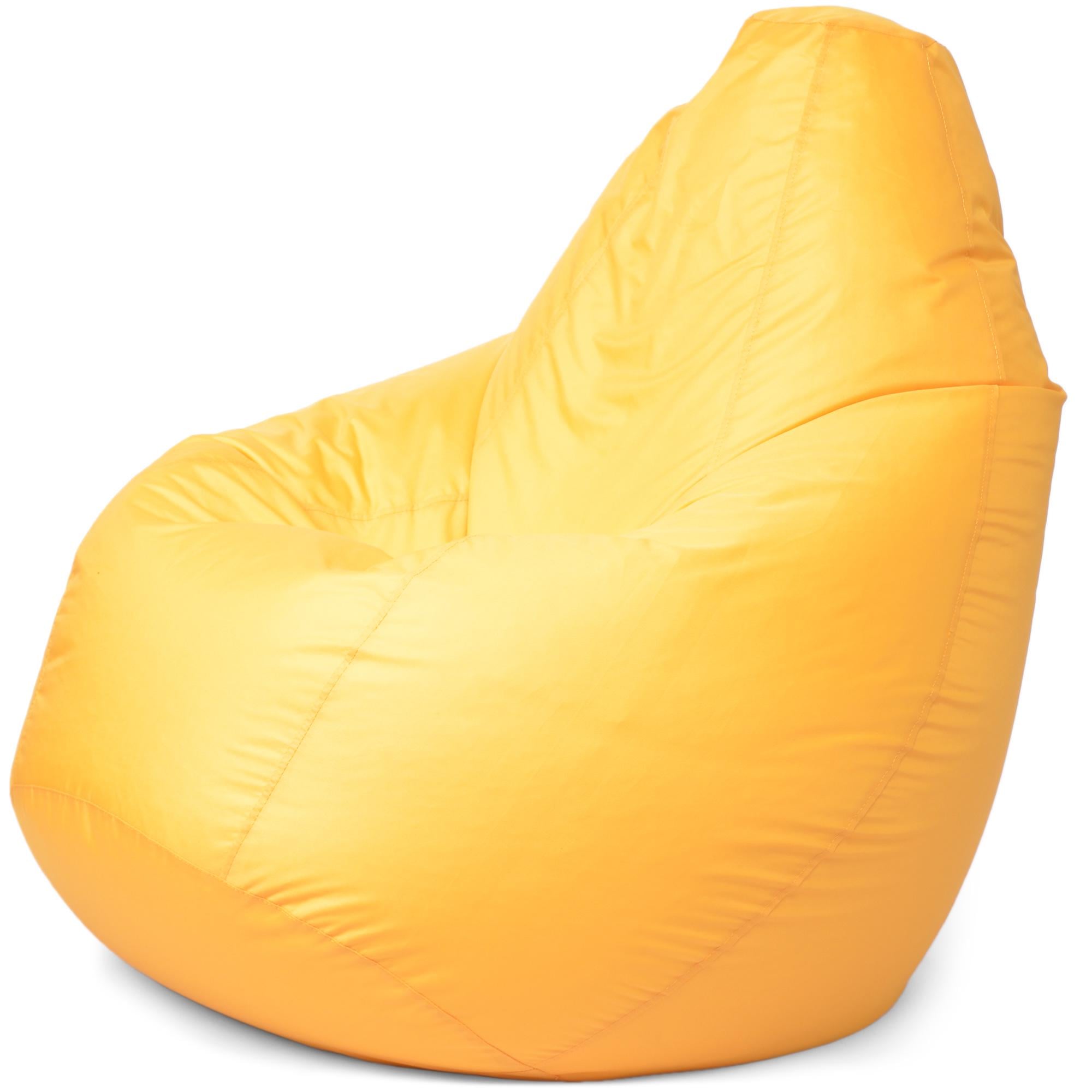 Крісло-мішок iQmebel Оксфорд груша Waterproof 3XL 150х100 см Жовтий (012325)