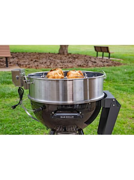 Вертел для гриля электрический Slow 'N Sear с кольцом-расширителем 57 см (2497191549) - фото 5