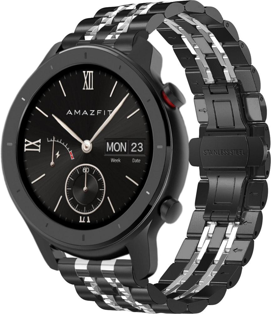 Браслет металлический Spinye Line для Amazfit GTR 42 мм Black Silver (29033-03)