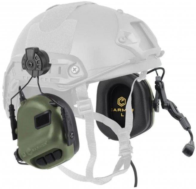 Наушники активные Earmor EM-M32H-M3-FG for Helmet-Mount Olive (578645) - фото 5