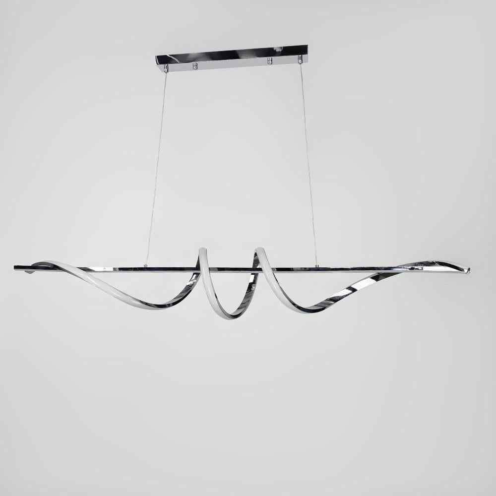 Люстра удлиненная Wave 120 см Серебряный (K 23-1200 CH) - фото 1