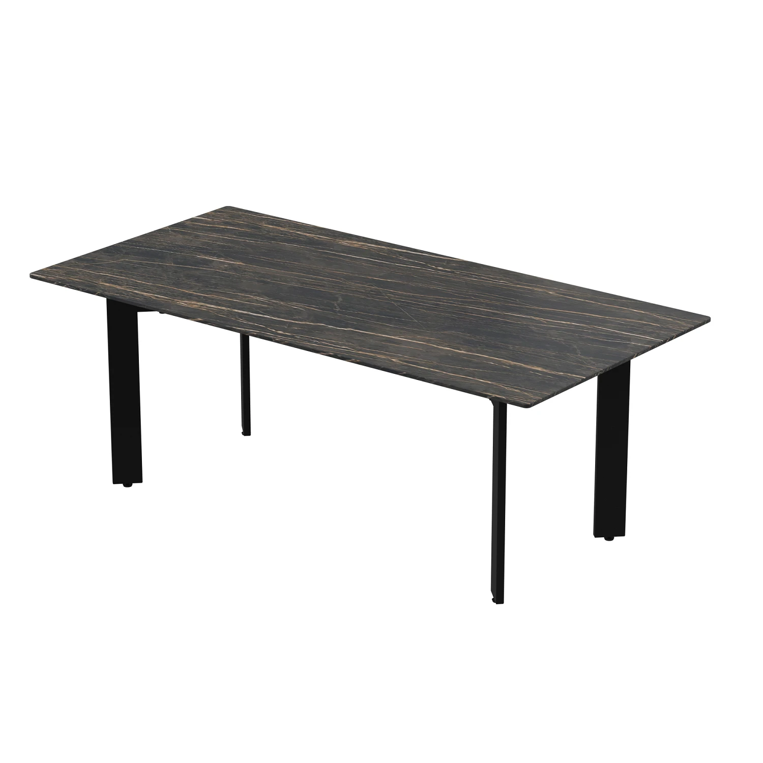 Столик журнальный Aqua Rodos KALI 120x60x45 керамический 9 мм Namibia Black (AQR-АР000083315)