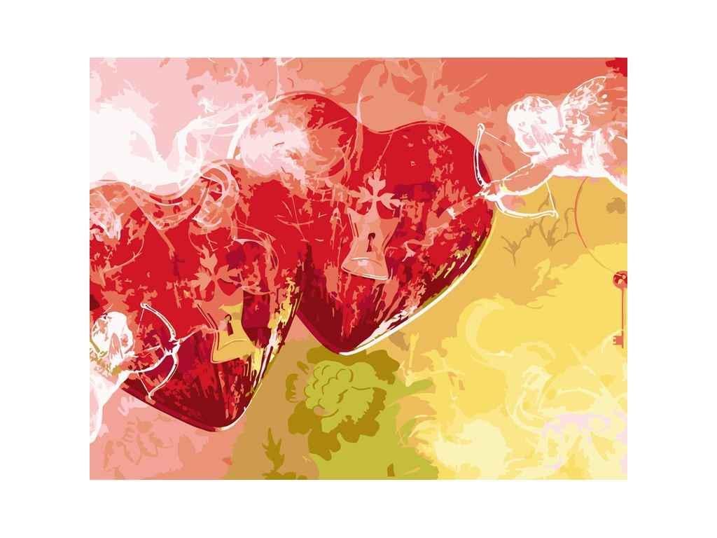 Картина за номерами Strateg Купідон 40х50 см (DY210) Картина за номерами Strateg Купідон 40х50 см (DY210)