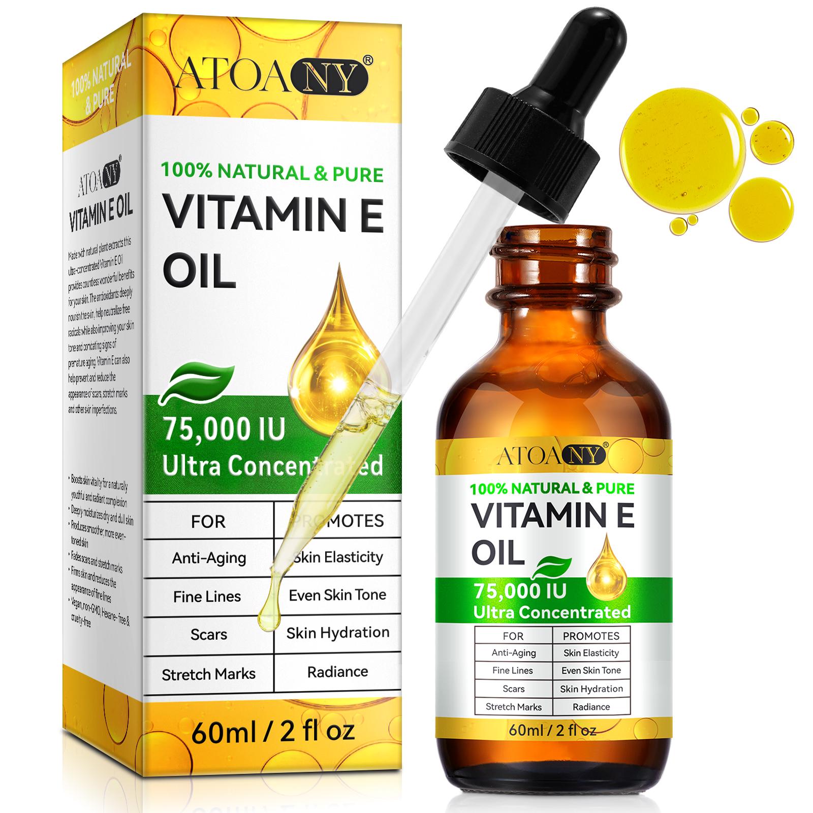 Масло витамина E натуральное ультраконцентрированное Vitamin E Oil 75 000 IU Ultra Concentrated 60 мл
