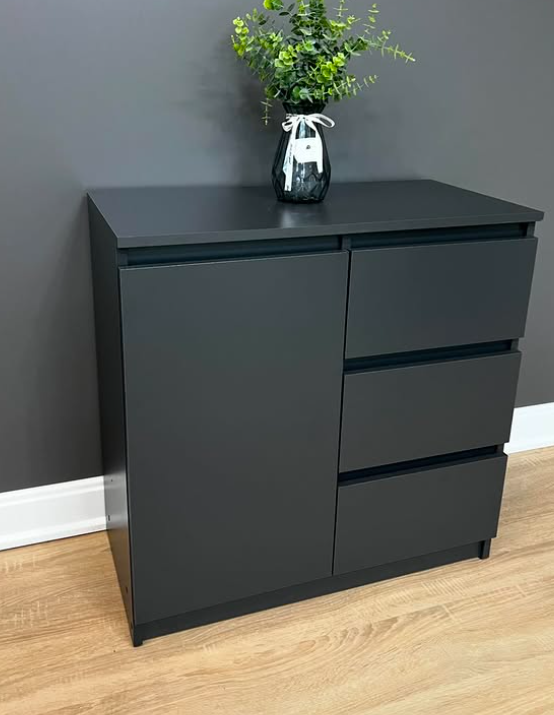 Комод Gold 750х370х750 мм Антрацит Комод Gold 750х370х750 мм Антрацит