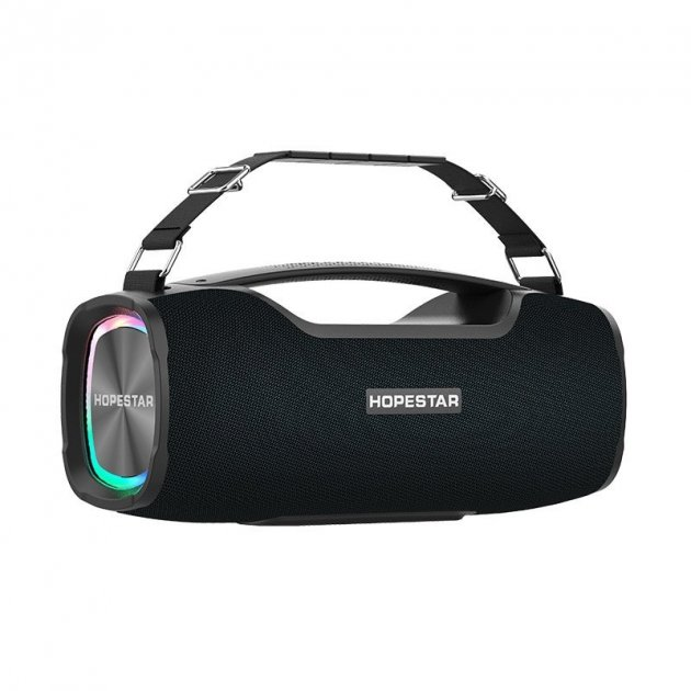 Портативная беспроводная Bluetooth колонка HOPESTAR A6X с разноцветным свечением и басом (Hopestar A6X)