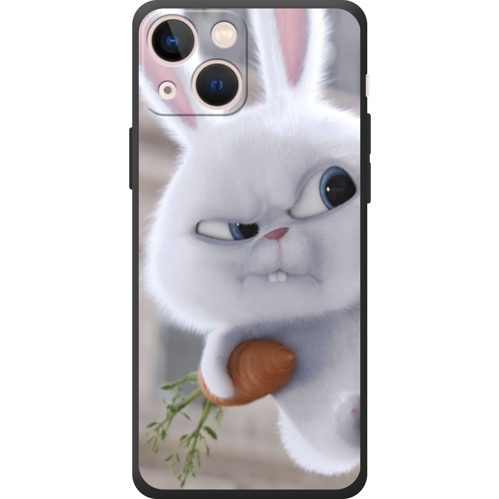 Чохол BoxFace iPhone 13 mini Rabbit Snowball Чорний силікон (43839-up1116-44566)