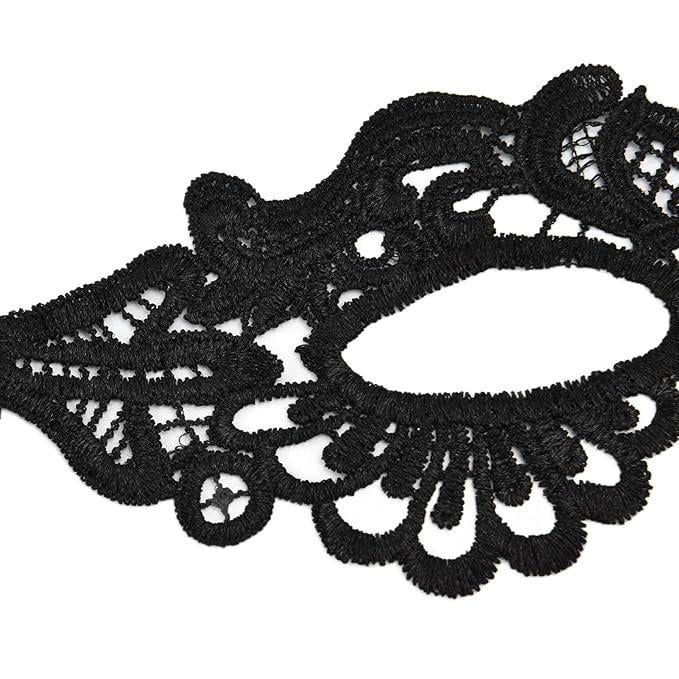 Маска для глаз женская маскарадная на завязках Черный (3000003844) - фото 8 Маска для глаз женская маскарадная на завязках Черный (3000003844) - фото 8