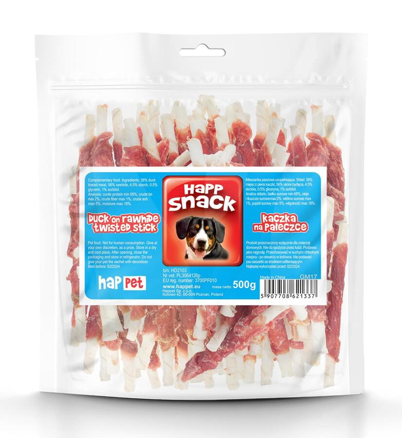 Мясо утки на кальцинированной кости Happet Snack лакомство для собак 500 г 13 см (GM17 5907708621337)