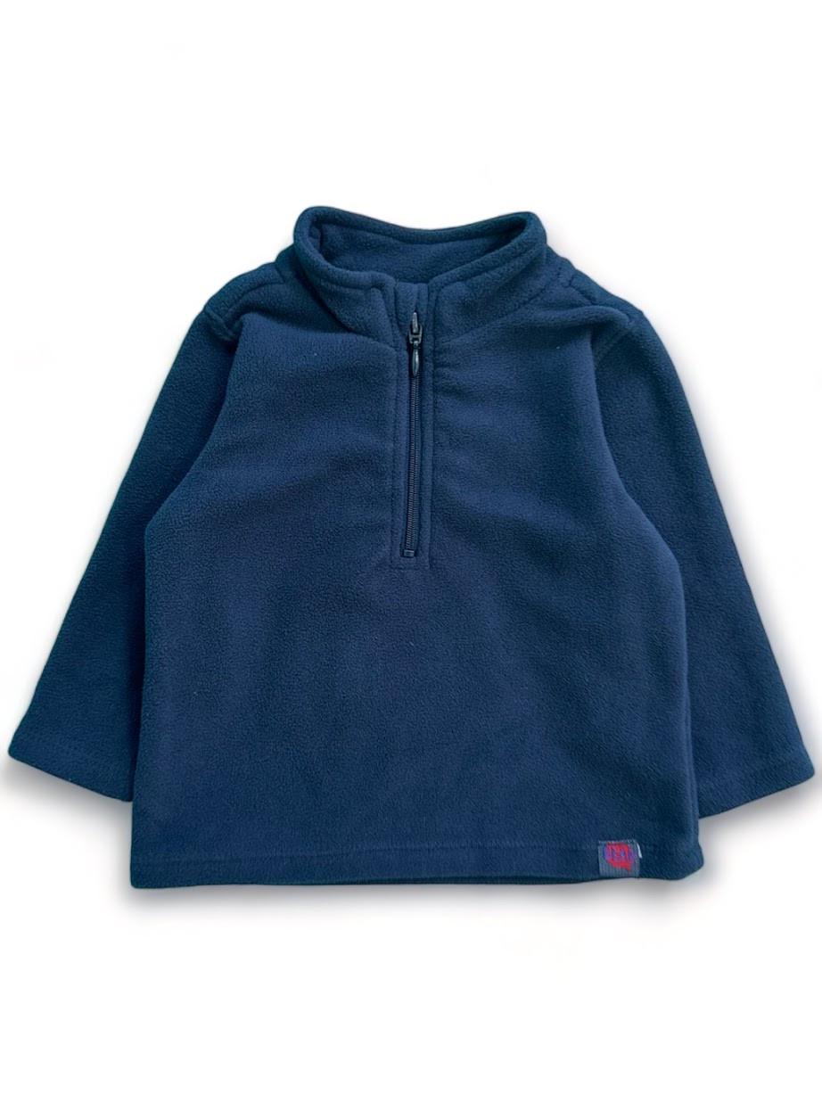 Кофта для мальчика OVS флисовая однотонная 6-9 мес. 68 см Темно-синий (2093380805)